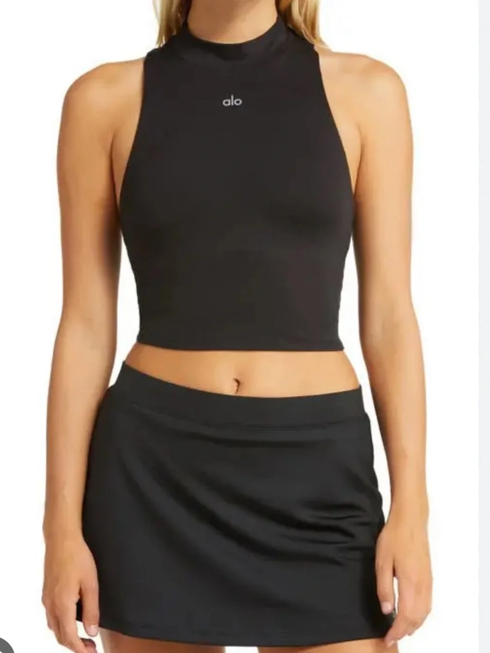 Alo Yoga Alosoft Top That Bra Tank Top Black Sz S 4-6 W2716R